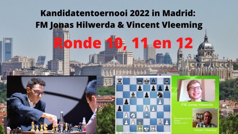 Kandidatentoernooi 2022. Ronde 10,11 en 12